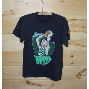 Vintage Larry Bird Boston Celtics Nba Basketball 1991 Tshirt Gift For Fan